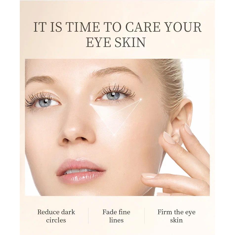 LAIKOU Snail Eye Hydrating Eye Cream Remove Dark Circles Firming Skin Repair Serum Stick for Women E