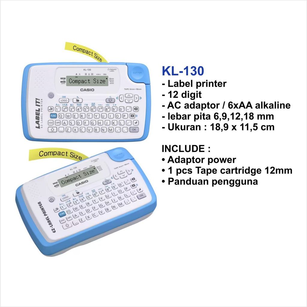 Casio KL-130 Mesin Label Printer Casio