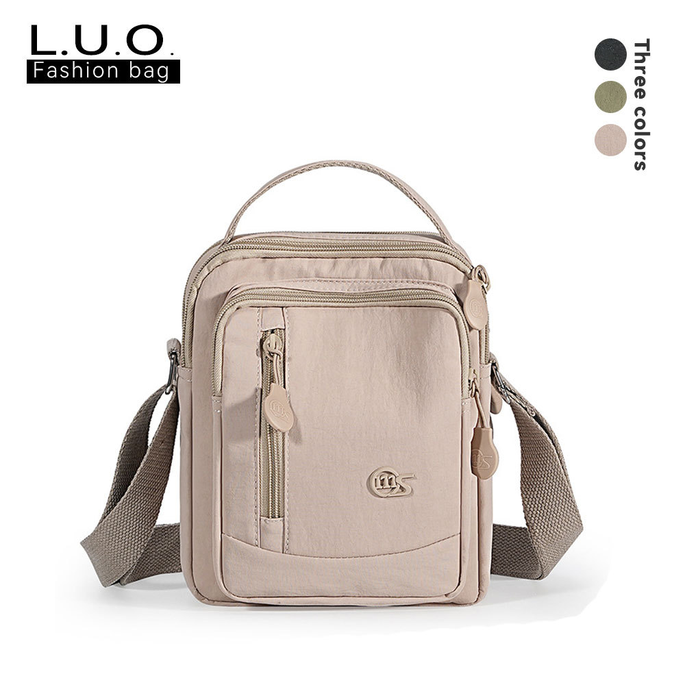 Tas Selempang Wanita Outdoor Nylon — Ringan, Banyak Kompartemen & Muat Banyak