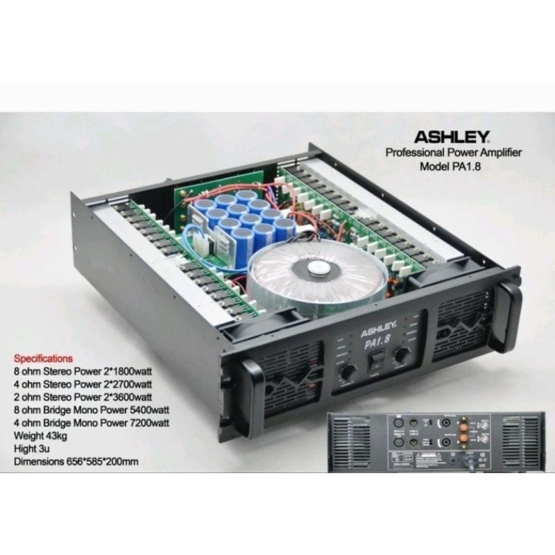 POWER AMPLIFIER ASHLEY PA1.8 CLASS GB