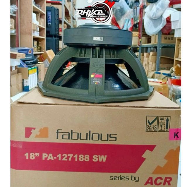 SPEAKER ACR FABULOUS 18” 127188 DOUBLE MAGNET VC 5 BARU (KAYU) / Speaker Acr 18 inch FABULOUS 127188