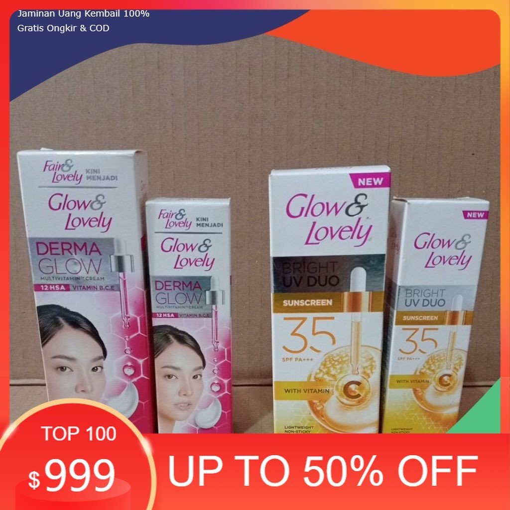 Fair & Lovely/Glow & Lovely Cream & Sunscreen