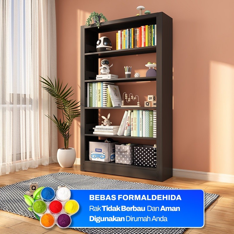 ONSINA Rak Buku Susun Rak Buku Besi Rak Buku Anak Minimalis Aesthetic Rak Buku Dinding Sudut Ruang