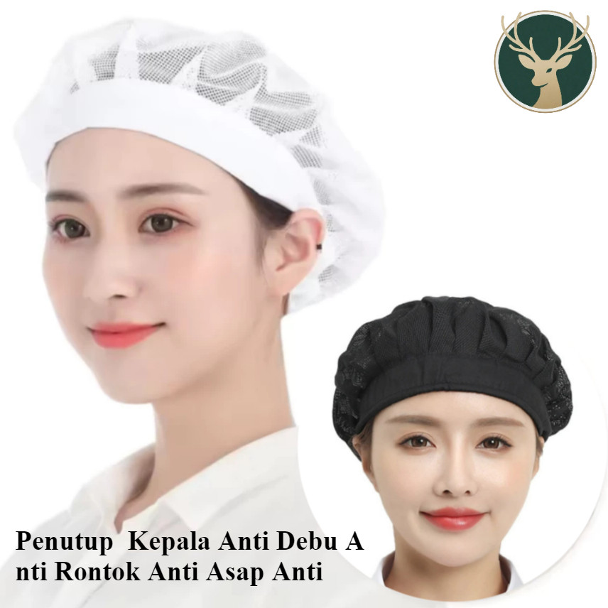 Topi Chef Korea Jaring Rambut Net Topi Chef Koki/Airnet Topi Kain /Hair Net Jaring/Topi Koki Jala/To
