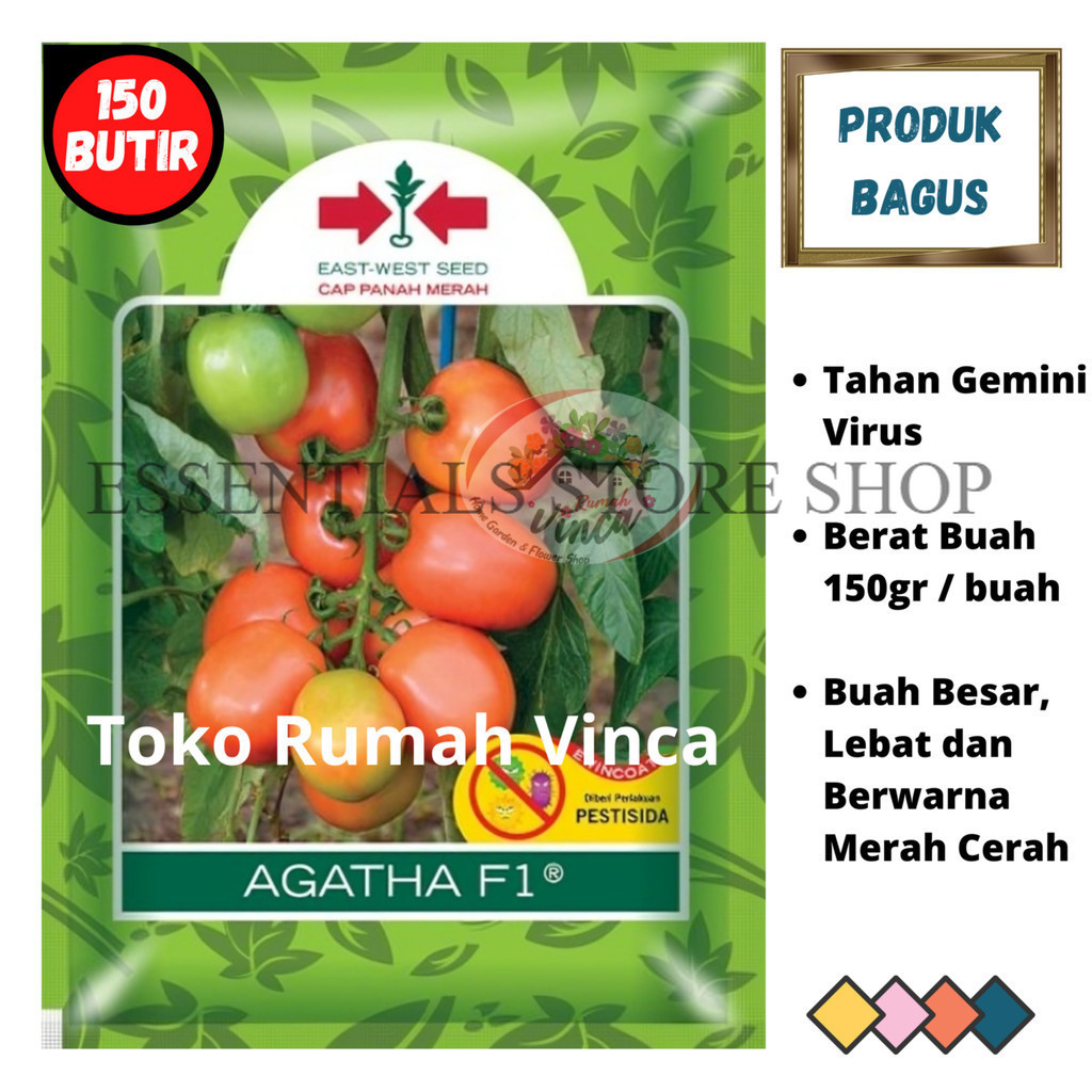 Benih Bibit Tomat Buah Super Besar AGATHA F1 150 Biji Cap Panah Merah ESSENTIALS STORE SHOP