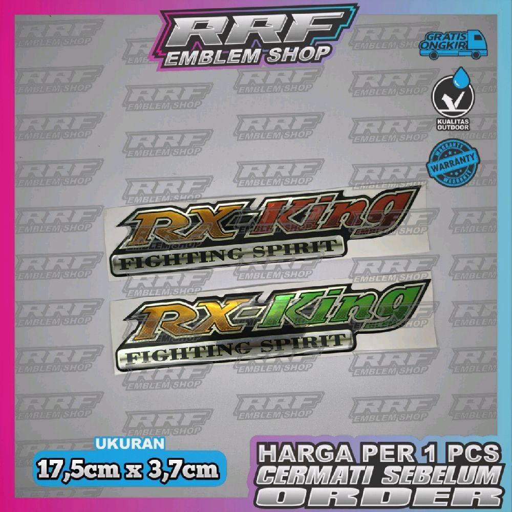 Emblem timbul RX KING 1999/2000 UNGU , emblem RX KING UNGU, emblem RX KING MASTER