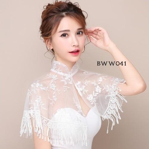 Cardi Bolero Korean Style Putih Outer Wanita Modern BWW041