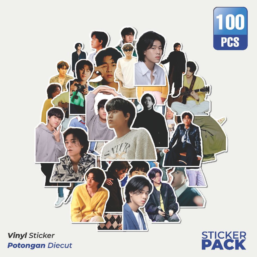 MURAH 100 PCS Stiker Lee Mujin Waterproof Aesthetic- Untuk Laptop, Motor, dan Helm - Paper Stationer