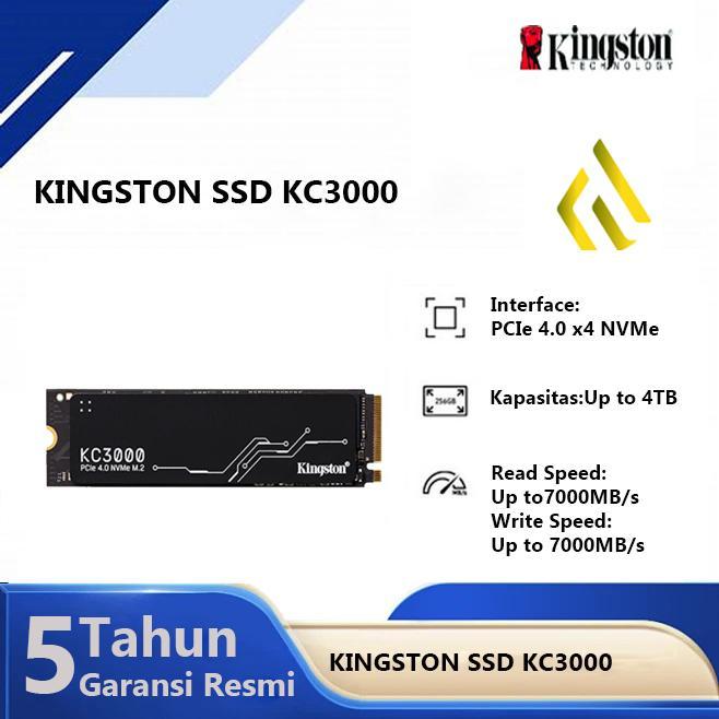 SSD Kingston KC3000 512GB 1TB 2TB 4TB - SSD Internal M.2 NVMe PCIe Gen 4