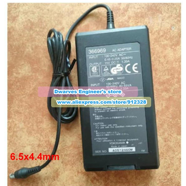 Genuine 366969 Ac Adapter 15V 133A for YOKOGAWA MT10 Mini Manometer CA100 Series