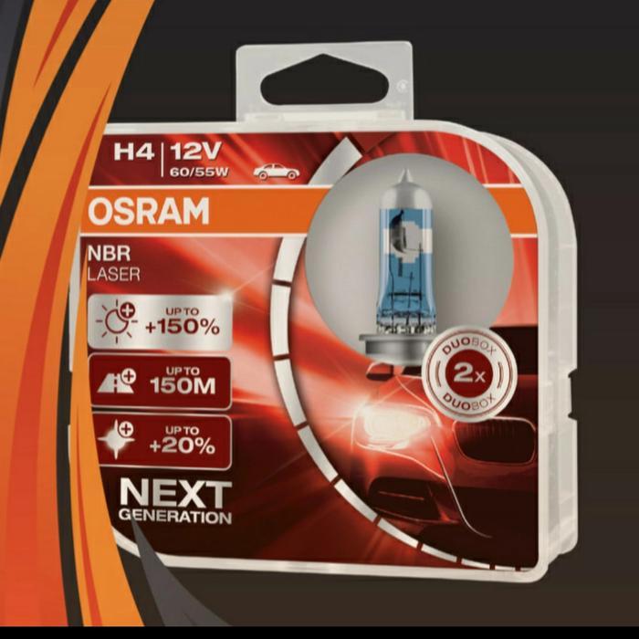 RidePro Bohlam OSRAM H4 NBR NBL Night Breaker LASER 12V 60/55W Original