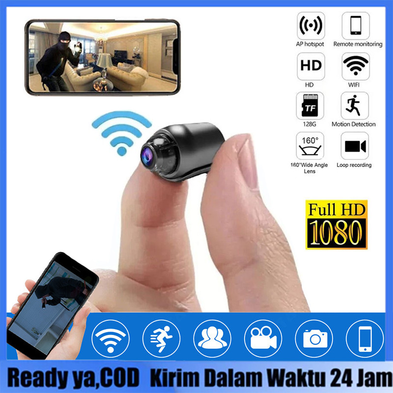 /Stok Tersedia COD X5 Kamera CCTV Mini Tersembunyi Tanpa Kabel 1080p CCTV Wifi Jarak Jauh Lewat Hp C
