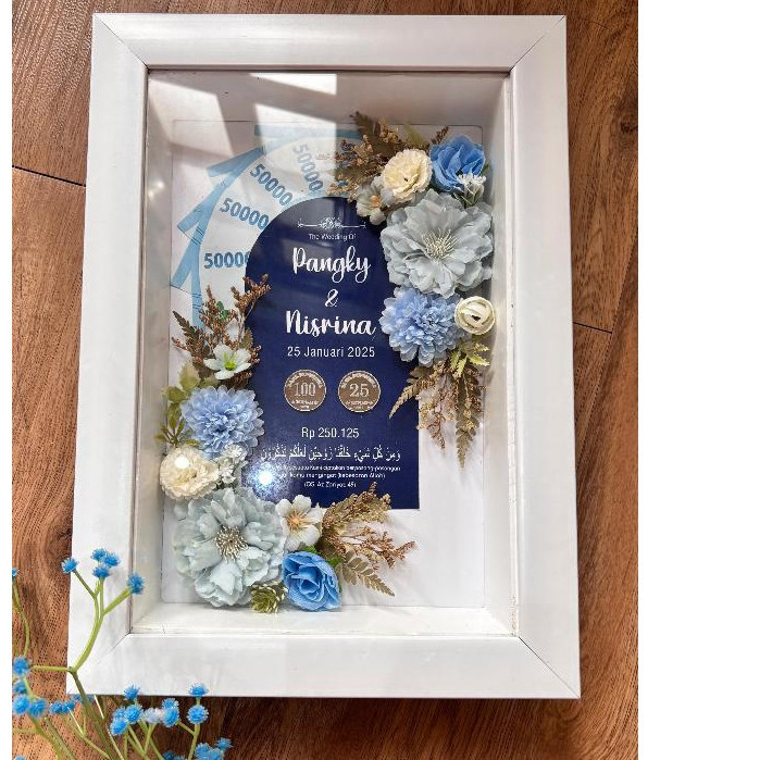 custome MAHAR PERNIKAHAN ANGGREK BINGKAI MAHAR MURAH