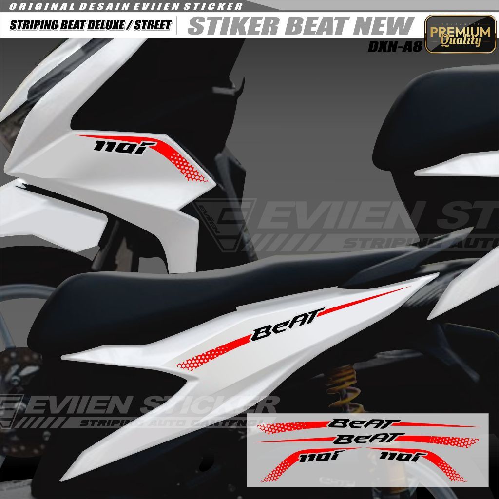 evin.sticker Striping Motor Beat New Deluxe/CBS/Street Tahun 2020 2021 2022 2023 2024 Cutting Sticke