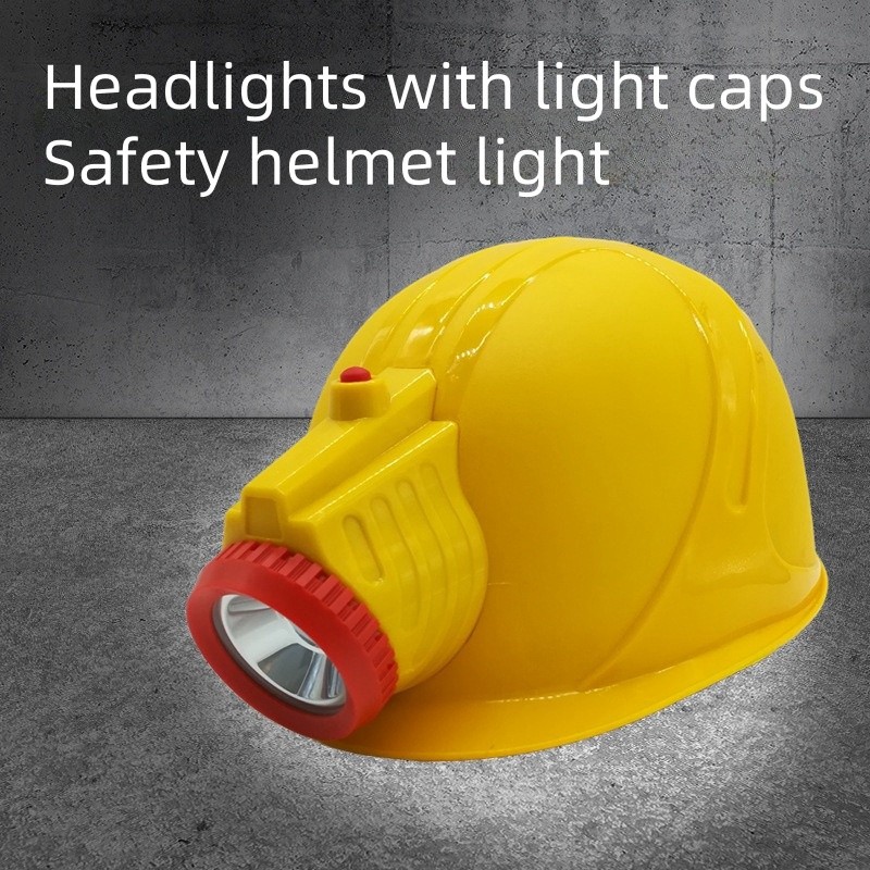 Hat Shaped Headlight Safety Helmet Mining Lamp LED Lithium Battery USB arging Mining Hat Lamp Underg