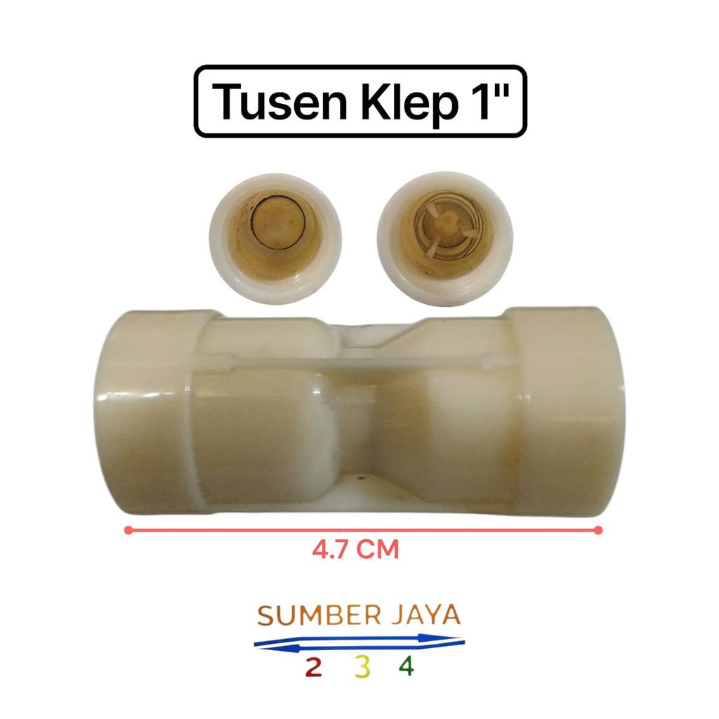 Tusen Klep 1" Inch | Tosen Klep 1 Inch PVC Plastik Check Valve 1" Inch TERMURAH
