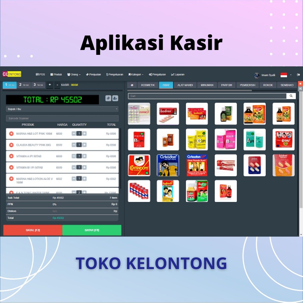Aplikasi Kasir Toko Kelontong Menggunakan Codeigniter
