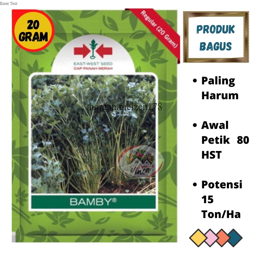 Benih Bibit Biji Seledri BAMBY Cap Panah Merah Daun Sup Daun Seledry horgan.meizen178