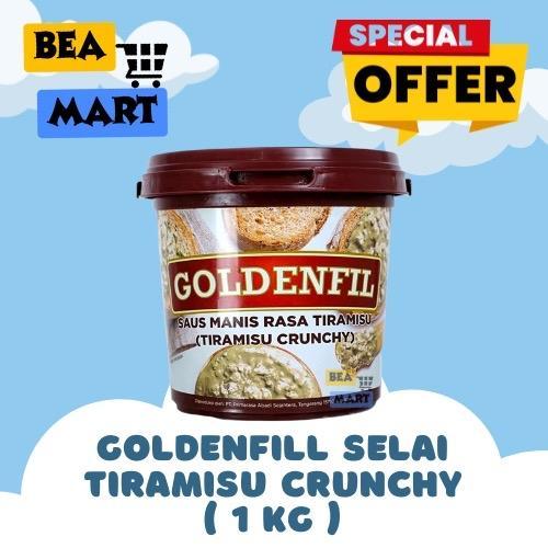 Goldenfil TIRAMISU CRUNHCY 1kg | Selai Tiramisu Renyah Goldenfill Spread Filling Olesan Roti Kue 1 k