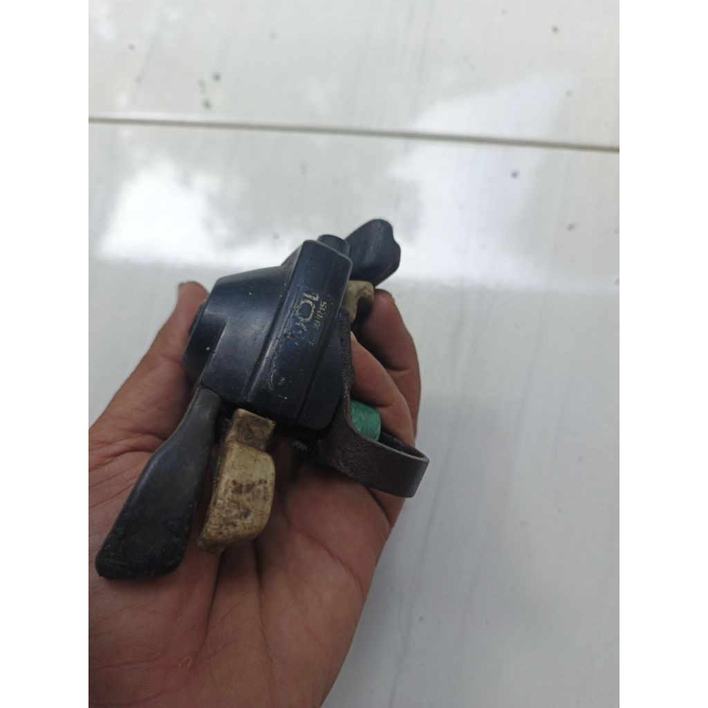 shifter sepeda mtb jadul 7 speed shimano 100 gs normal