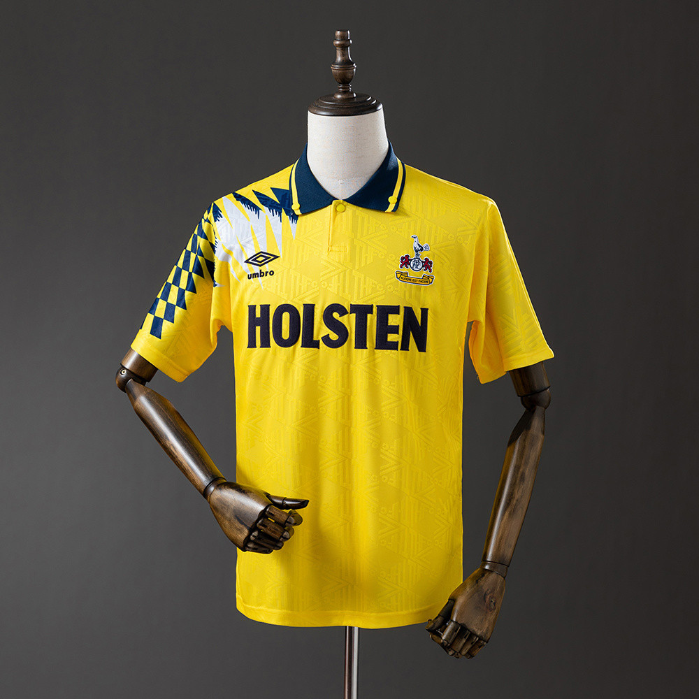 Jersey Retro Tottenham 92/94 Away Yellow T shirt pria