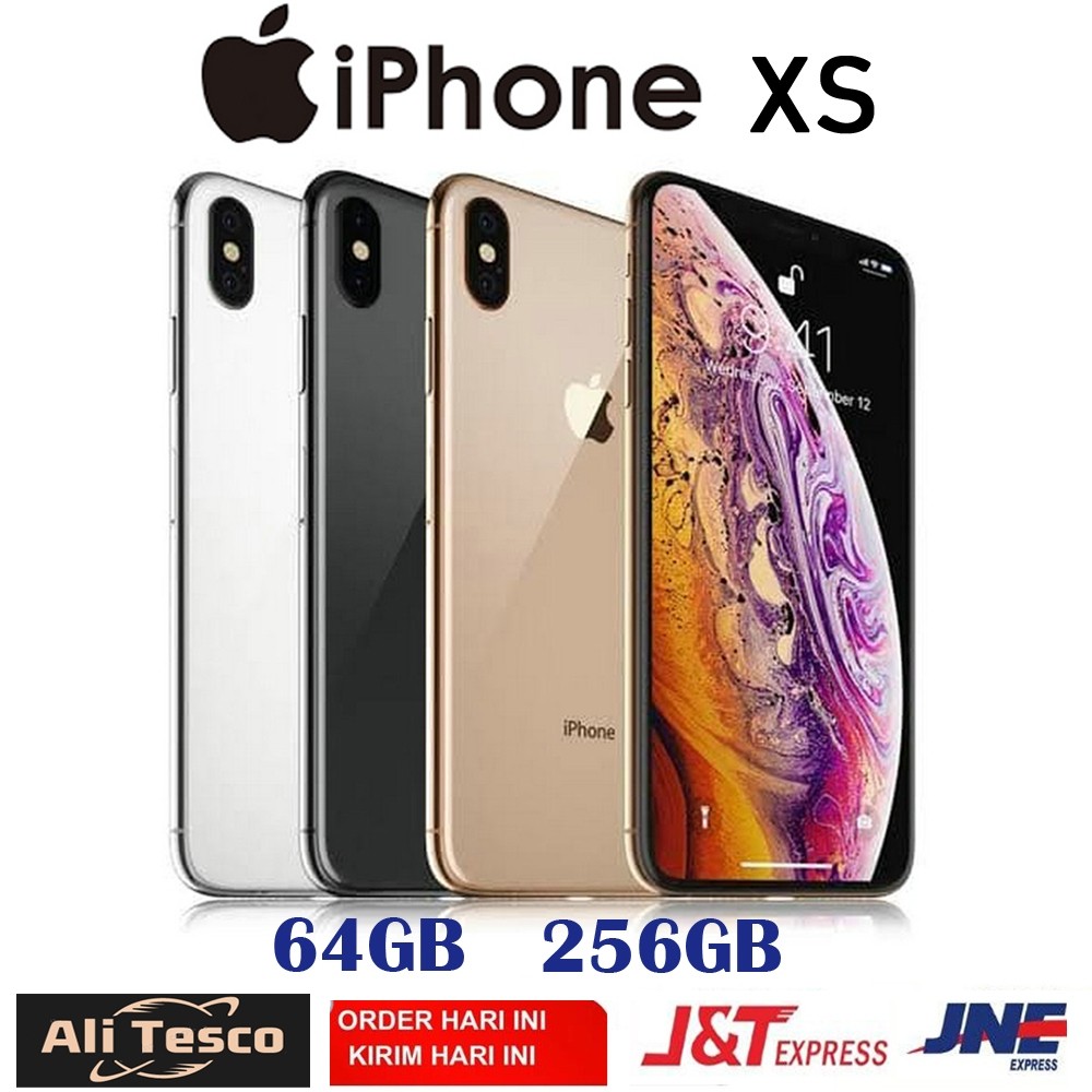 APPLE IPHONE XS 64GB 128G 256GB GOOD CONDITIONS FULLSET MULUS SECOND LIKE NEW - GARANSI 3 BULAN