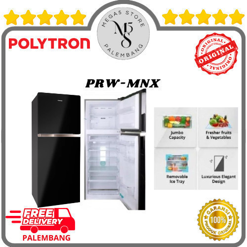 Kulkas Polytron 2 Pintu PRW23MNX / PRW25MNX / PRW29MNX Kulkas 2 Pintu Polytron Kulkas Dua Pintu