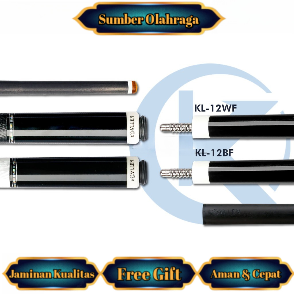 Stik Billiard Konllen KL-12F Stik 12.5mm Carbon Fiber Cue