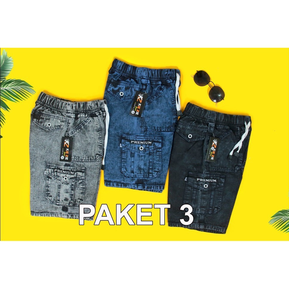 WHY - Celana Anak Cargo Jeans / Celana Anak Pendek Cargo Jeans / Celana Pendek Jeans Anak