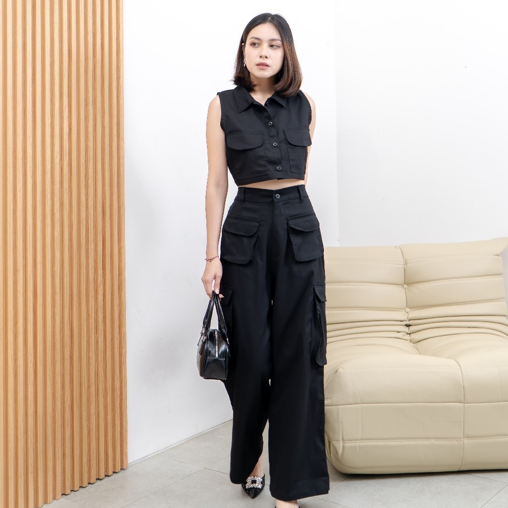 [GURLBUCKET] Pillo Pant / Longpant Cargo / Kulot Cotton Twill "Pakaian Wanita"