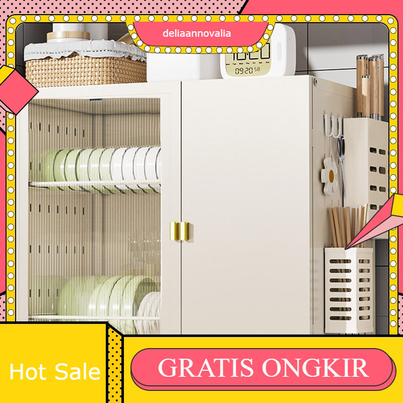 Rak Piring Kabinet Stainless Meja Rak Pengering Dapur Rak Pengering Piring Tempat Cangkir