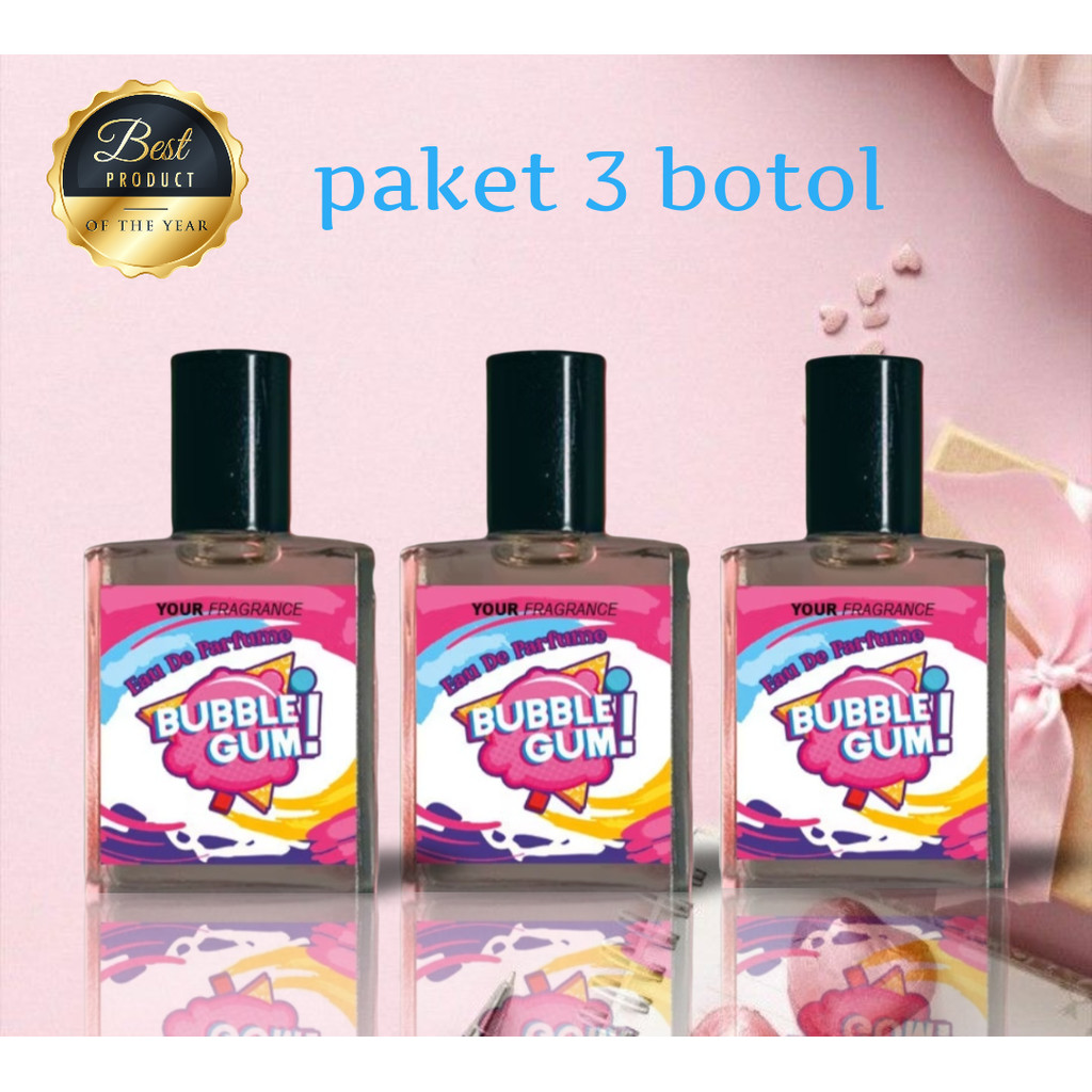 Parfum Pria Wanita Bubble Gum / permen karet Wangi Tahan Lama 30ml premium