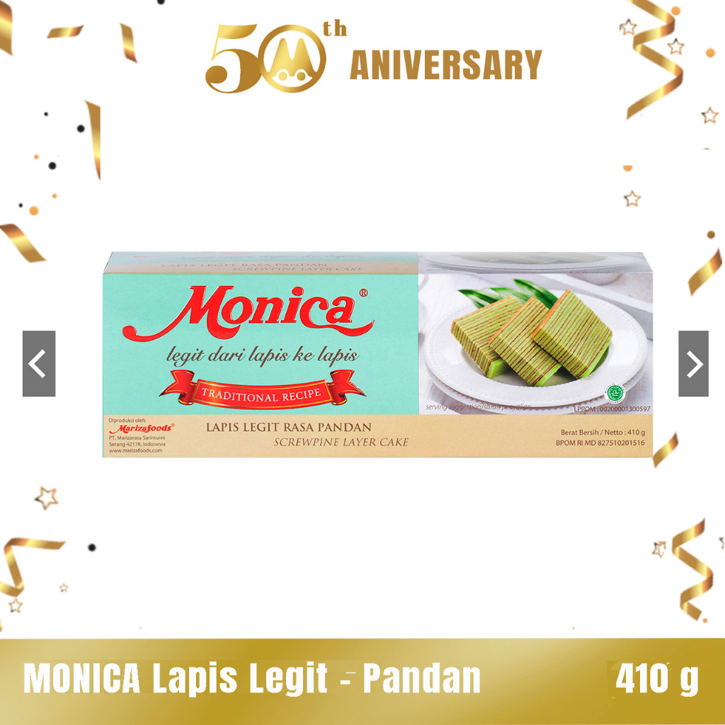 [JODO GROSIR] KN 311 - Monica Lapis Legit Pandan 410gr