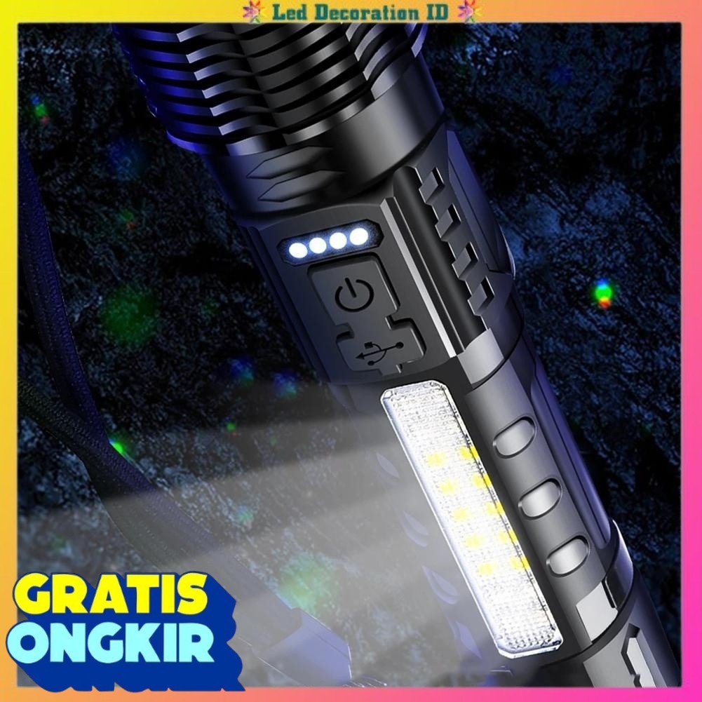 SENTER SWAT SUPER TERANG / SENTER LED RECHARGEABLE / SENTER CAS USB