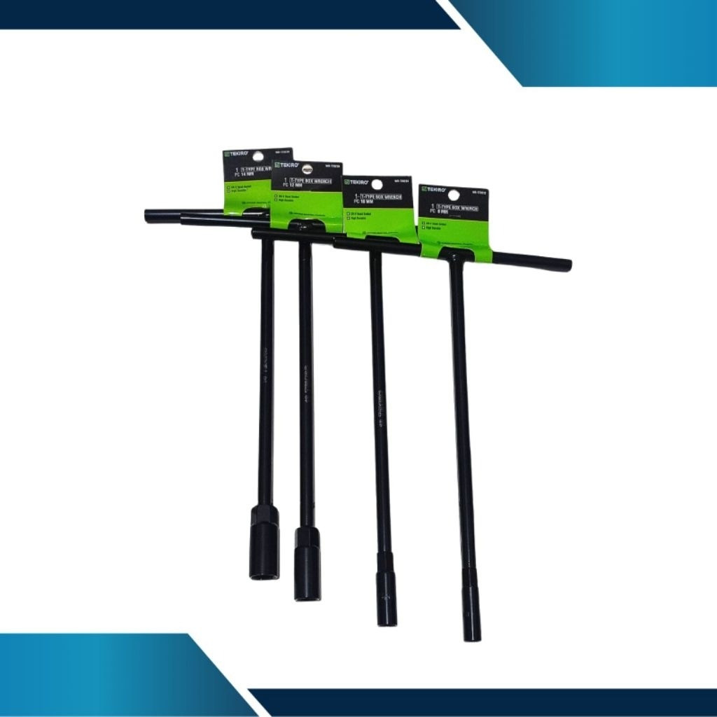 Paket 4 pcs Kunci T Tekiro 8, 10, 12, 14 mm/ Kunci Sok T