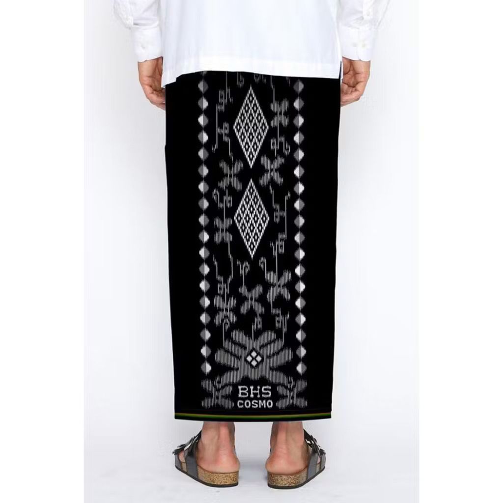 Sarung BHS Cosmo Silver hitam polos Sarung BHS Cosmo Silver Putih [PREMIUM] MURAH DAN SECOND PROMO-C