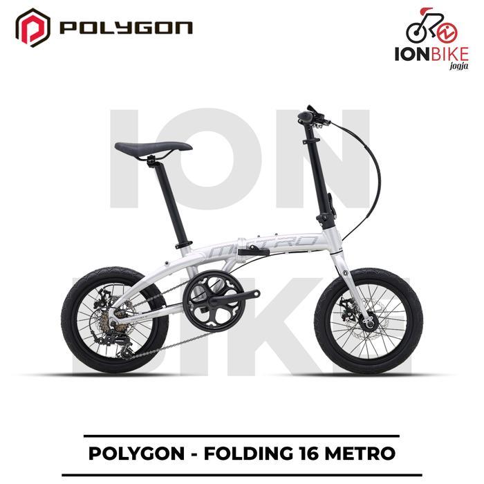 Sepeda Lipat 16 POLYGON METRO Terbaru Alloy Seli Folding Bike Frame Allumunium 7 Speed Murah Anak Se