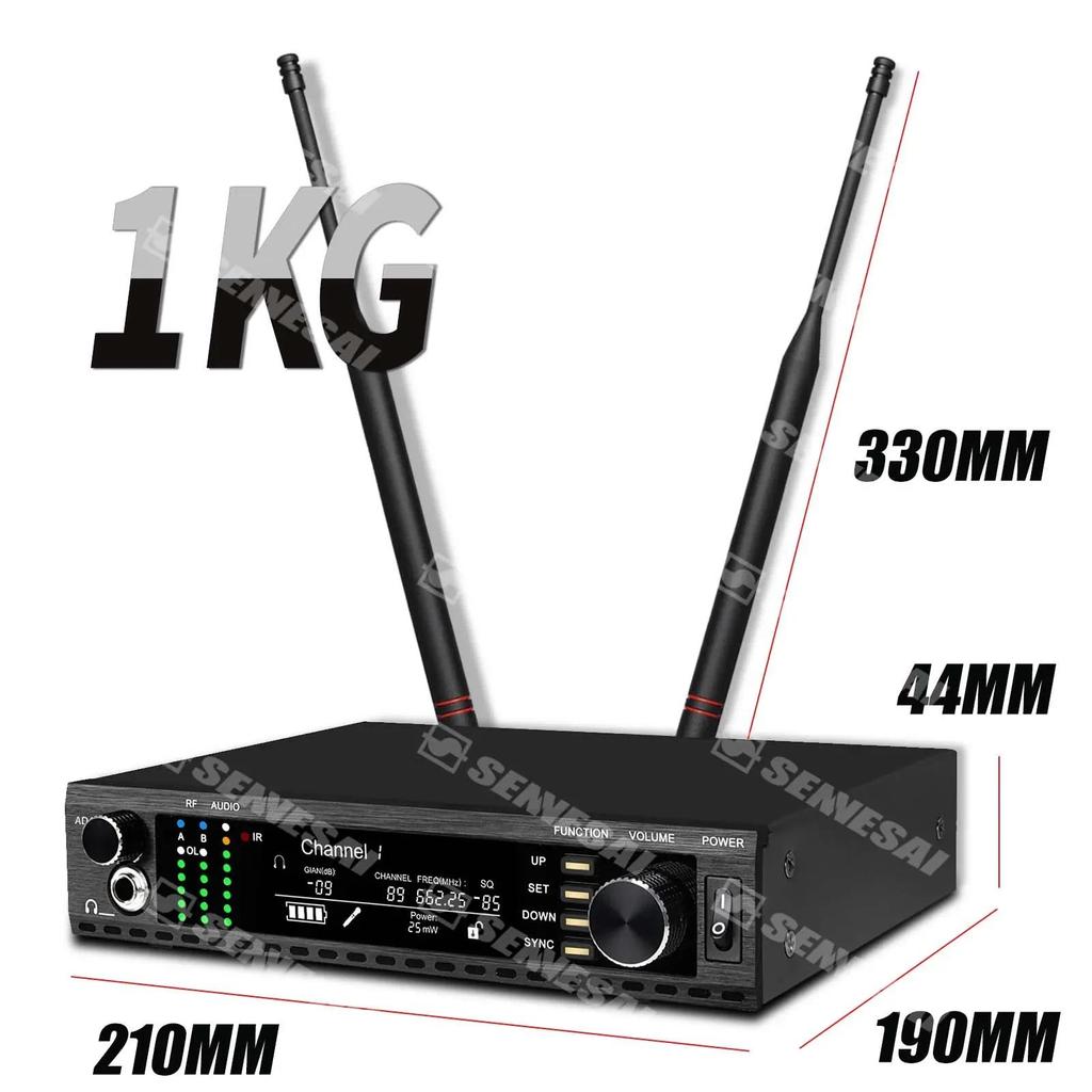 SENNESAI Professional Single Channel AD4G BETA58 Microphone With Monitoring Microphone  Wireless Mic