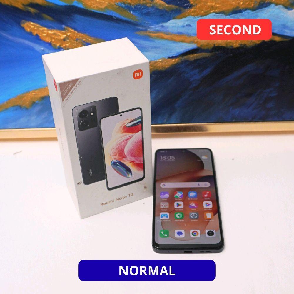 XIAOMI REDMI NOTE 12 8/128 GB HP SECOND ORIGINAL SINAR MUTIARA CELL