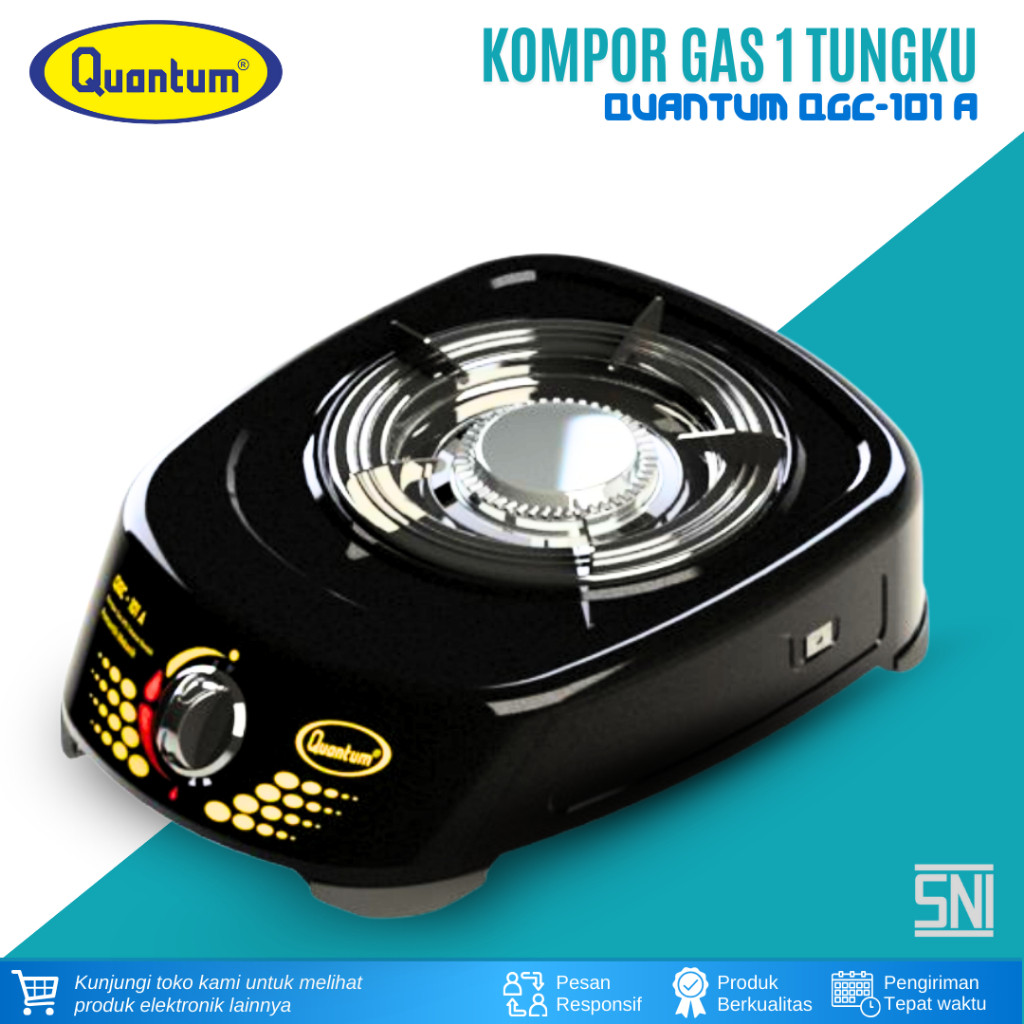 Quantum kompor Gas 1 Tungku QGC-101A Kompor 1 Tungku SNI Kompor Quantum Hemat Gas Kompor 1 Tungku Ru