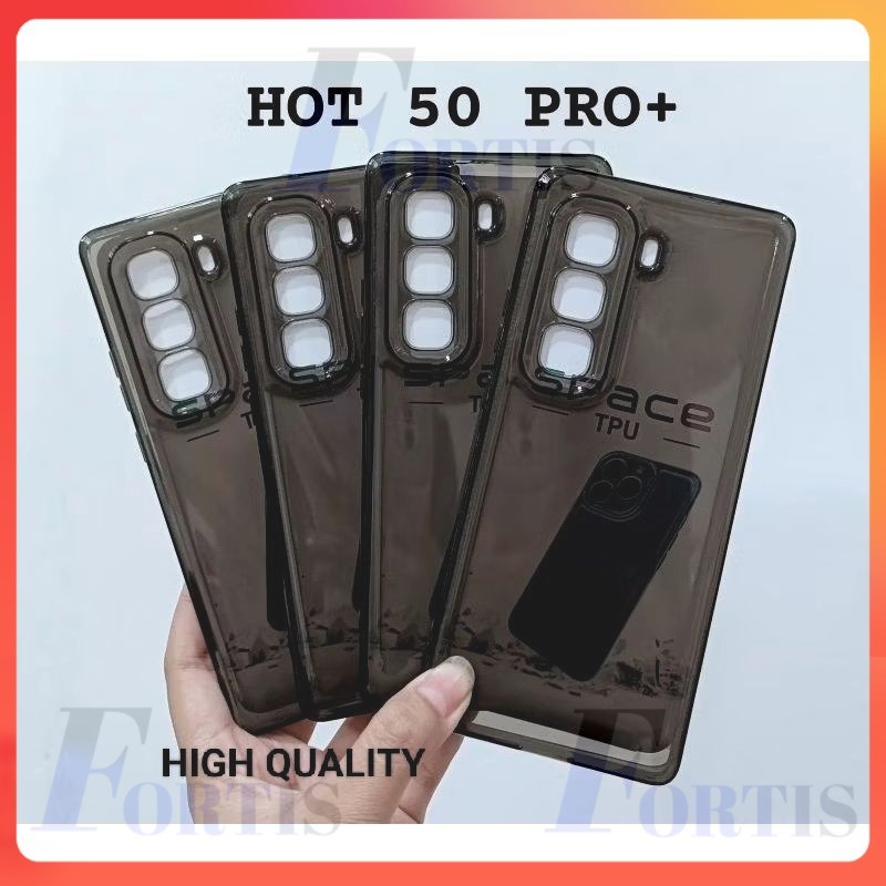 FLASH Softcase Clear Hitam Transparan INFINIX HOT 60 PRO 4G/ HOT 60 PRO PLUS/ HOT 60 / HOT 60i / HOT