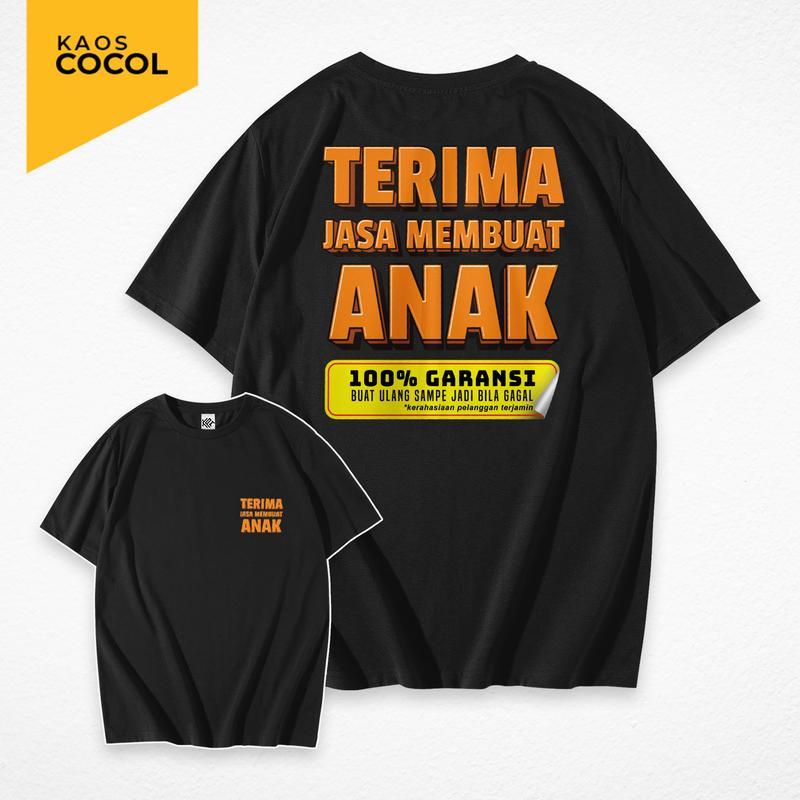 Kaos Kata Jasa Membuat Anak - Desain Kata Lucu - Bahan Baju Tebal Lembut dan Nyaman Standar Fashion 