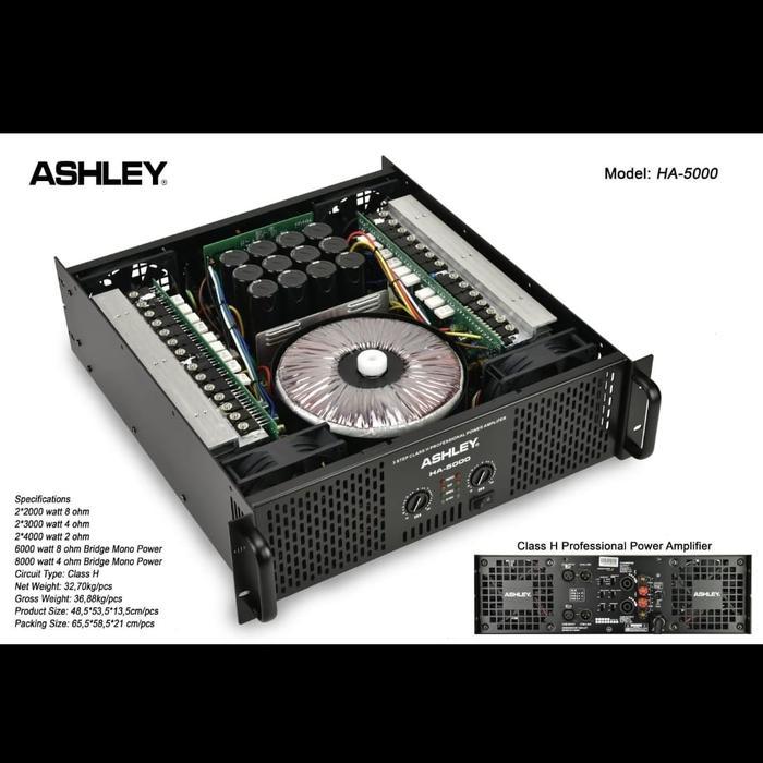 POWER AMPLI ASHLEY HA 5000/ POWER AMPLI ASHLEY  HA5000 CLASS H