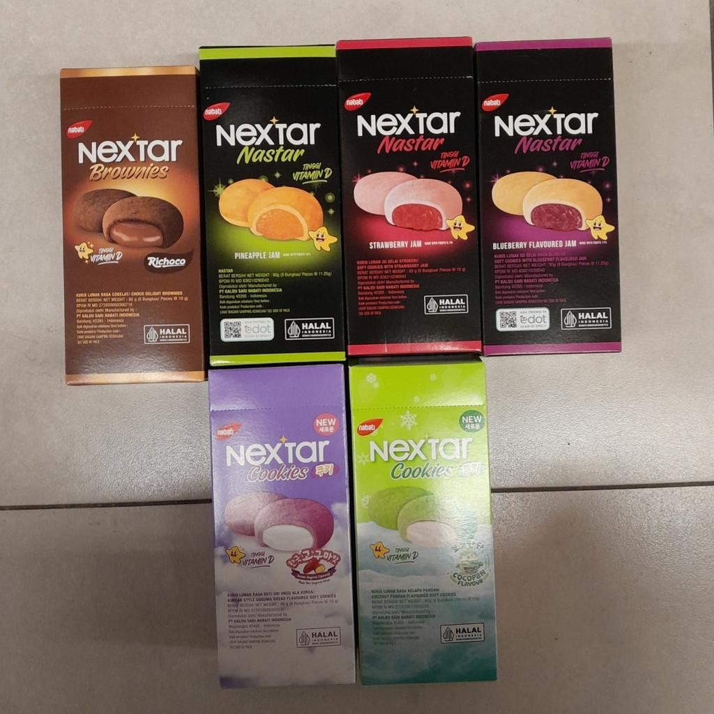 Nabati Nextar Brownies COKLAT / Cookies KOREAN GOGUMA / COCOPANDAN / Nastar NENAS / STRAWBERRY / BLU