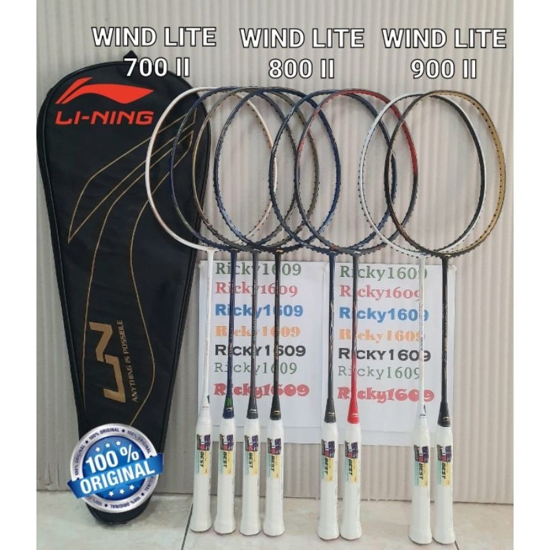 Raket Badminton Lining WIND LITE 700 II - WIND LITE 800 II - WIND LITE 900 II - WINDLITE 700 II / 80
