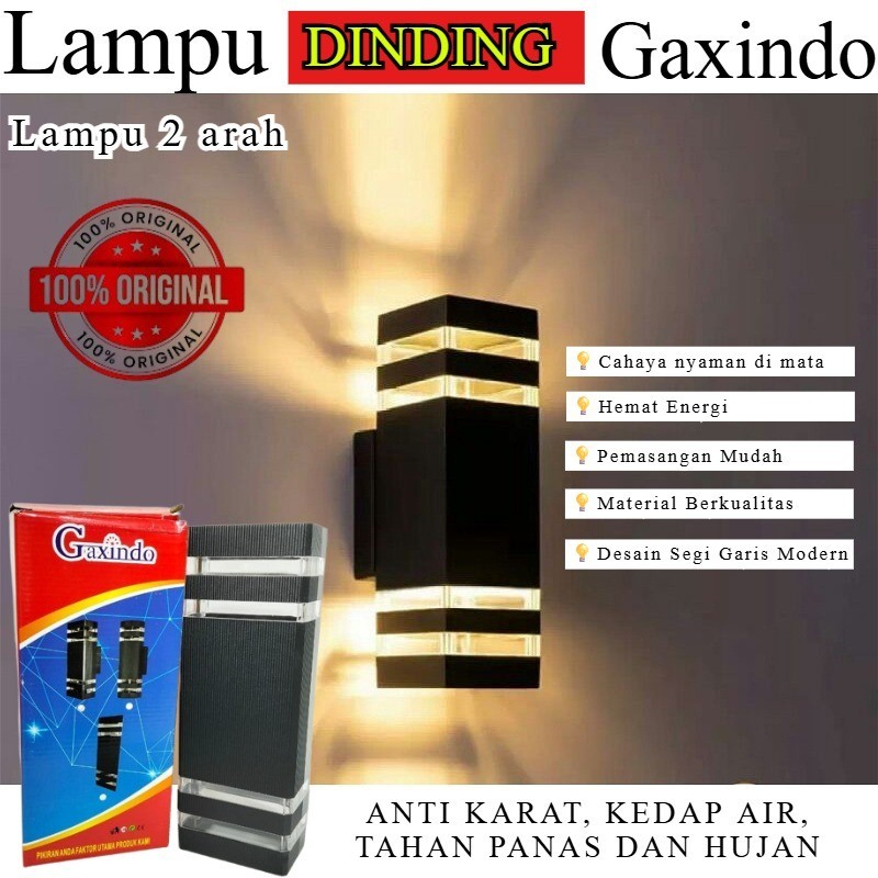 Lampu Dinding 2 Arah Gaxindo - Lampu Tembok Modern Gaxindo LD4904