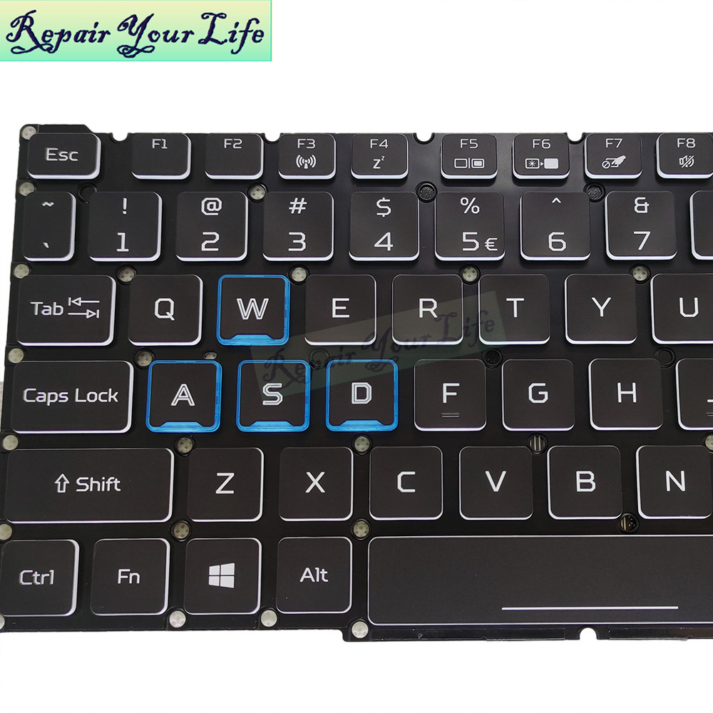 PT-BR Brazil US RGB Backlit keyboard For Acer Nitro AN515-54 -43 AN517-51 52 AN715-51 Notebook PC Ga