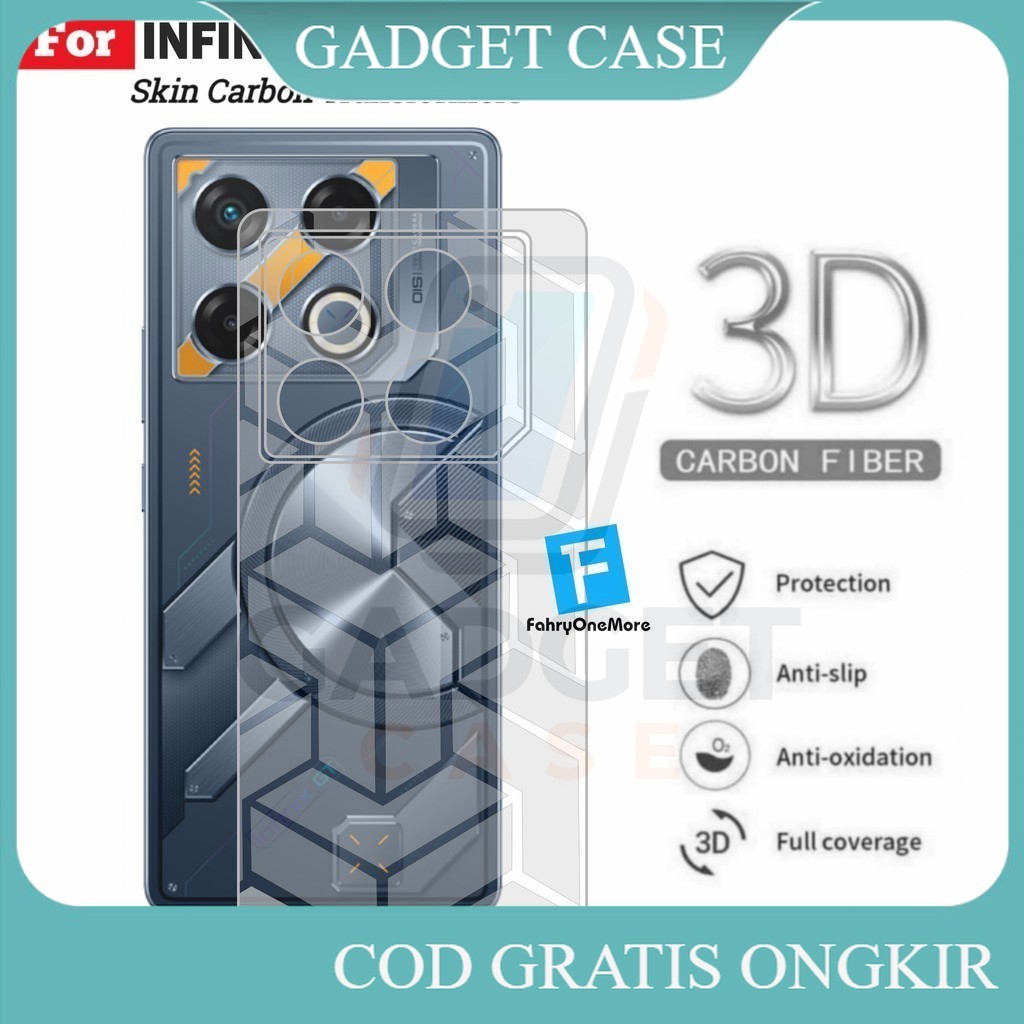 GADGET Skin Carbon Infinix Gt 20 Pro Garskin Transformers Pelindung Belakang Handphone