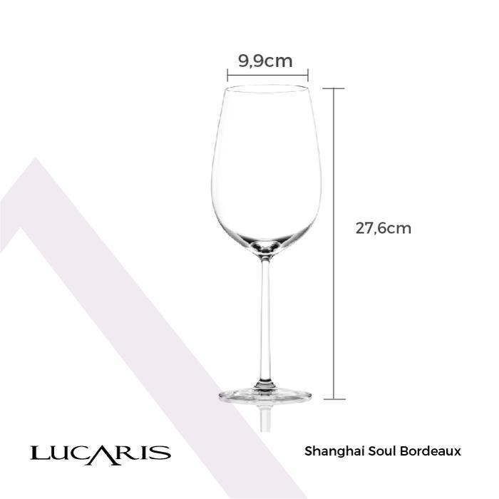 Lucaris Shanghai Soul Bordeaux 755ml / Gelas Wine Kristal