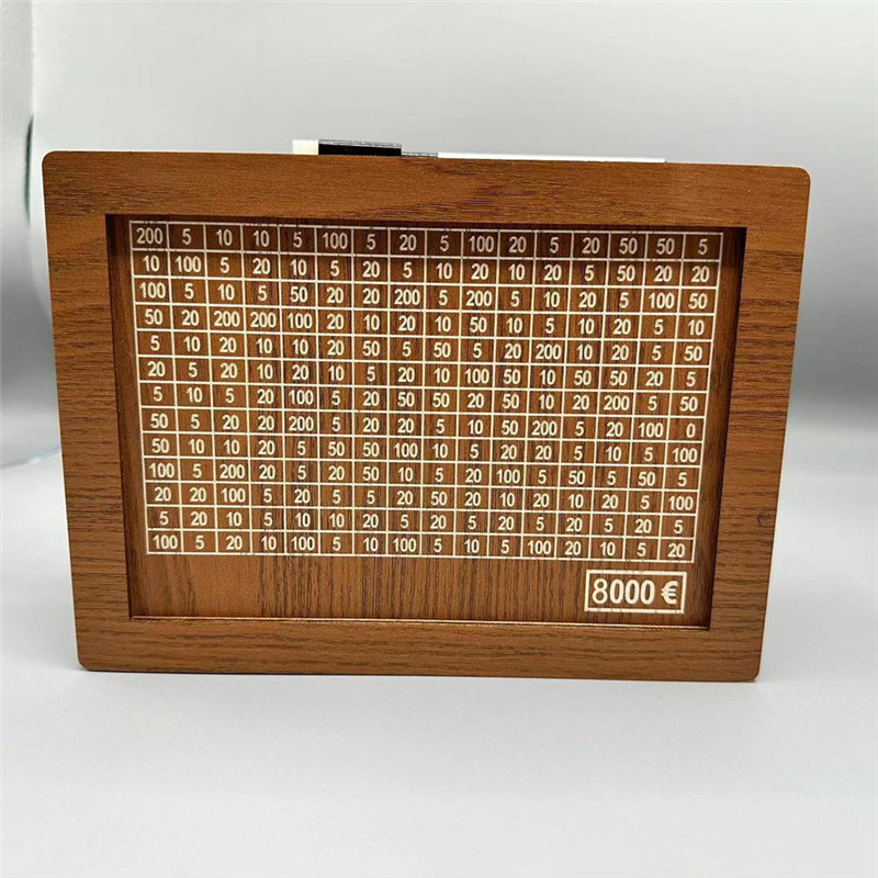 A67PRetro Money Box Japanese Piggy Bank With Counter Coin Boxes Wooden Children Piggy Bank Budget